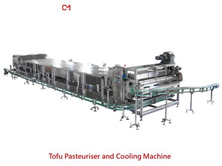 Máy thanh trùng và làm mát - Tofu pasteurizer machine with cooling machine.