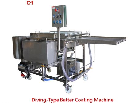 Máquina de recubrimiento de masa - Máquina de recubrimiento de alimentos tipo inmersión.