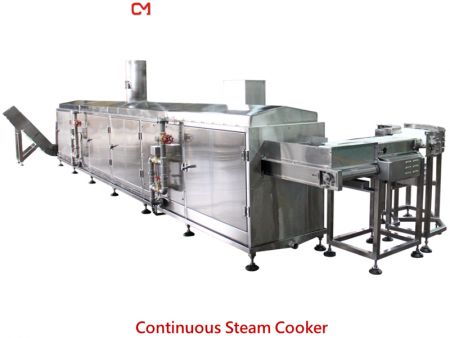 Cocedor de vapor continuo - Máquina de cocinar.
