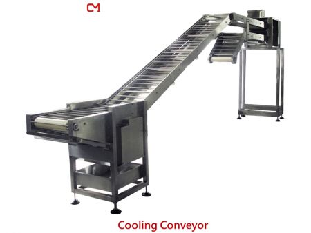 Cooling Conveyor - Stainless Steel Belt Cooling Conveyor.