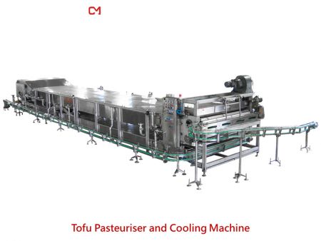 Pasteurizador y Máquina de Enfriamiento - Máquina pasteurizadora de tofu con máquina de enfriamiento.