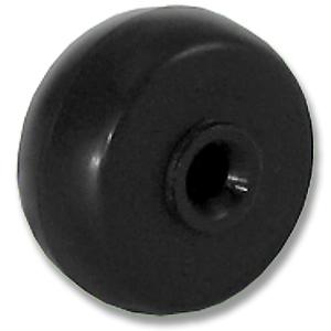 30mm Black Axle Rubber Wheels - 30mm Black Axle Rubber Wheels