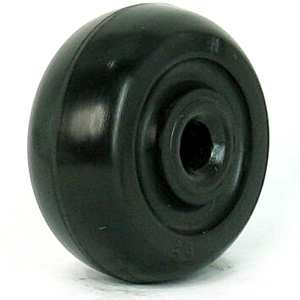 40mm Black Axle Rubber Wheels - 40mm Black Axle Rubber Wheels