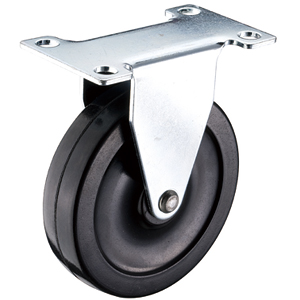 4" x 15/16" Rigid Top Plate Casters na May Gray Rubber Wheels - 4" x 15/16" Rigid Top Plate Casters na May Gray Rubber Wheels