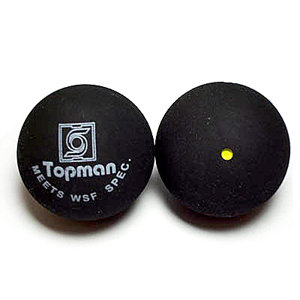 Enkla gulprickiga squashbollar - Squashbollar (enkel gul prick)