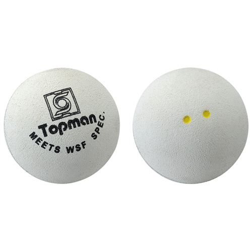 Double Yellow Dot Made in Taiwan 3 Pcs GRAYS Squash Balls 