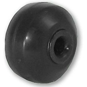 27 mm zwarte as rubberen wielen