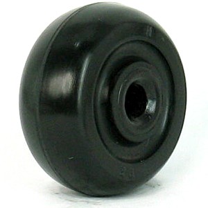 Ruedas de goma con eje negro de 41 mm - Ruedas de goma con eje negro de 41 mm
