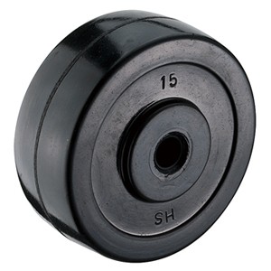2-1/2" x 1" Solid Soft Rubber Wheels - 2-1/2" x 1" Solid Soft Rubber Wheels