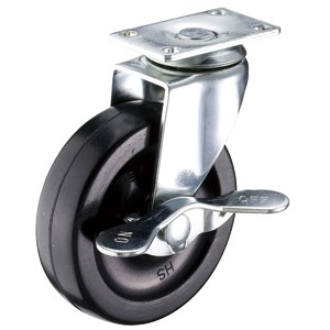 3" x 13/16" Swivel Top Plate Casters na May Matigas na Gulong na Goma - 3" x 13/16" Swivel Top Plate Casters na May Matigas na Gulong na Goma