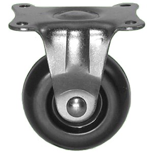 50mm Rigid Top Plate Casters With Soft Rubber Wheels - 50mm Rigid Top Plate Casters With Soft Rubber Wheels