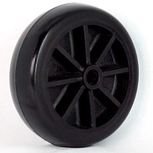 84 mm massief rubber op kunststof naafwielen - 84 mm massief rubber op kunststof naafwielen