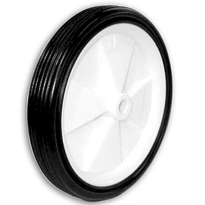132mm Solid Rubber on Plastic Hub Wheels - 132mm Solid Rubber on Plastic Hub Wheels