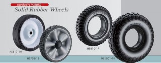 Solid Rubber Wheels With Plastic Hub