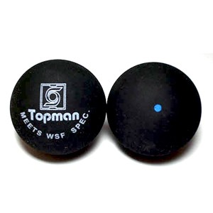 Kroglice za squash z modrimi pikami - žogice za skvoš (modra pika)