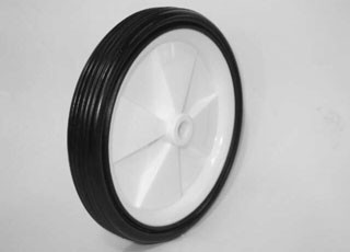 Solid Rubber Wheels with Plastic Hub