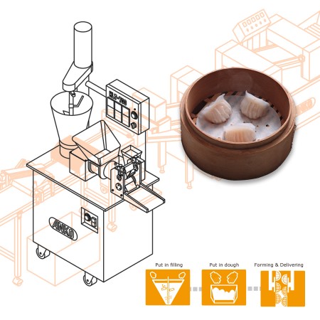 ANKO Har Gow (Shrimp dumpling) Making Machine – Machinery Design for a Hong Kong Company