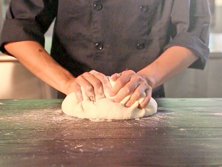 Knead dough by hand