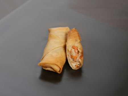 Spring Rolls made with a cabbage and pork filling