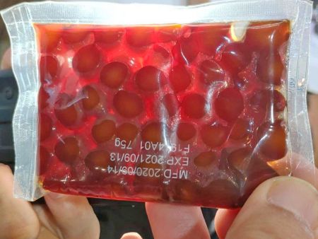 Tapioca pearls remain intact after pasteurization