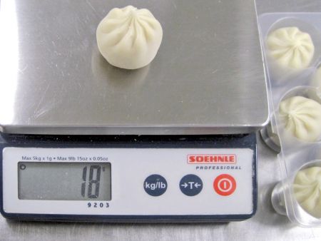 The weight of the Xiao Long Bao met the client’s product requirements