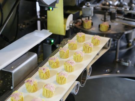 The production capacity of the double-line siomay machine meets the client's need.
