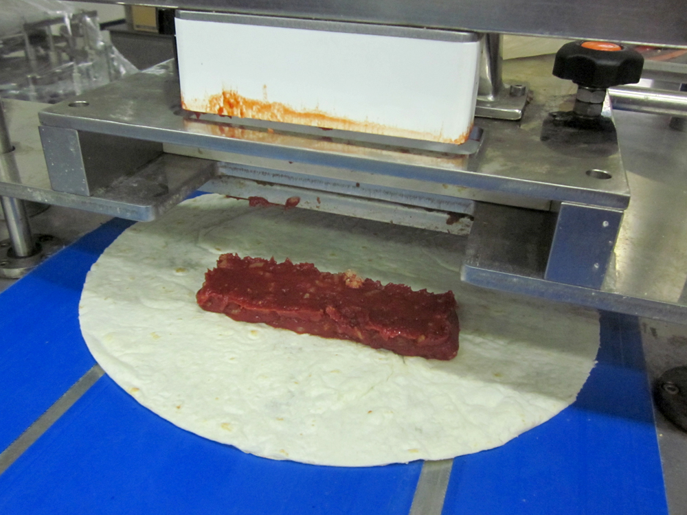 Burrito SemiAutomatic Production Equipment Designed with Unique