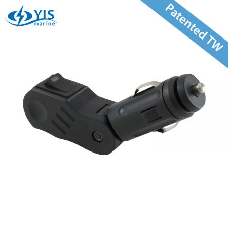 Bendable Car Cigarette Plug with Switch - AP120-Bendable Car Cigarette Plug with Switch and Fuse