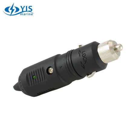 Marine Grade Locking Cig. Lighter Plug - AP121-Marine Grade Locking Cigarette Lighter Plug with Fuse