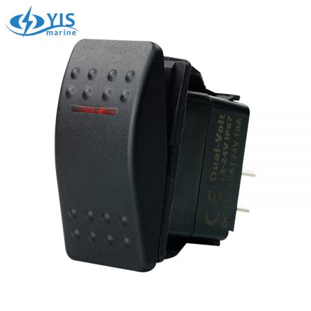 Illuminated C-72 Series with 1 Red LED