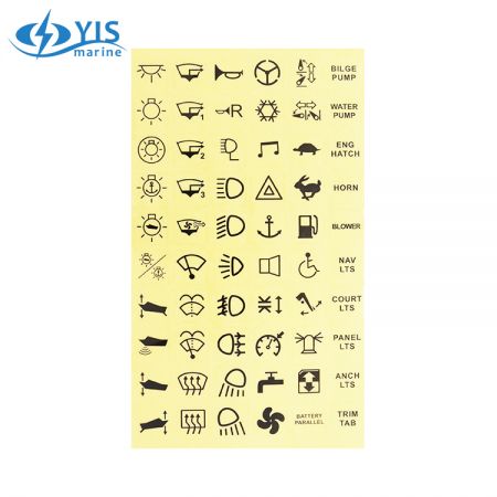 Label Stickers for C-7 Switches - Stickers with 60 assorted labels