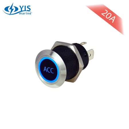 Large Current Stainless Steel Push-Button Switch - metal push button switch - PB4511T-B