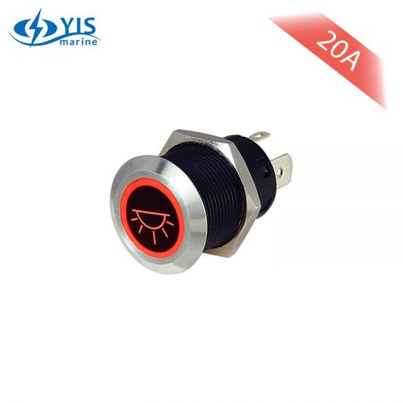 Large Current (20A) Anti-Vandal Stainless Steel Push-Button Switch - 2018/09/20