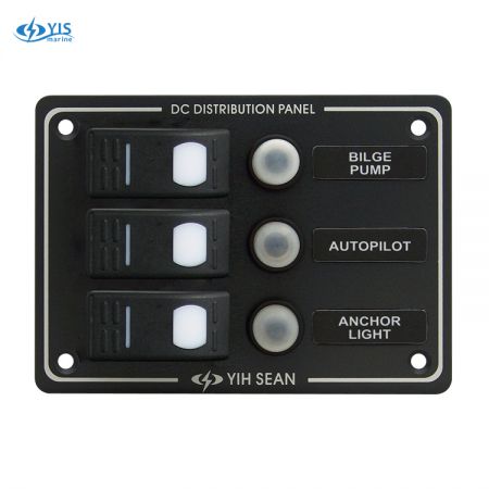 3P Water-resistant Switch Panel - SP3013P-3P Water-resistant Switch Panel with Circuit Breakers