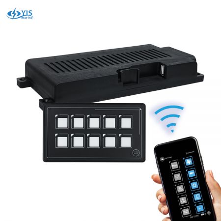 10P Membrane Touch kontrollpanel med mobiltelefonappkontroll via Bluetooth