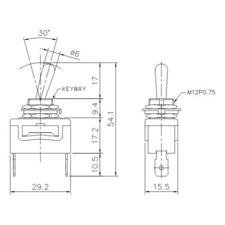 T-1325P Product Dimensions