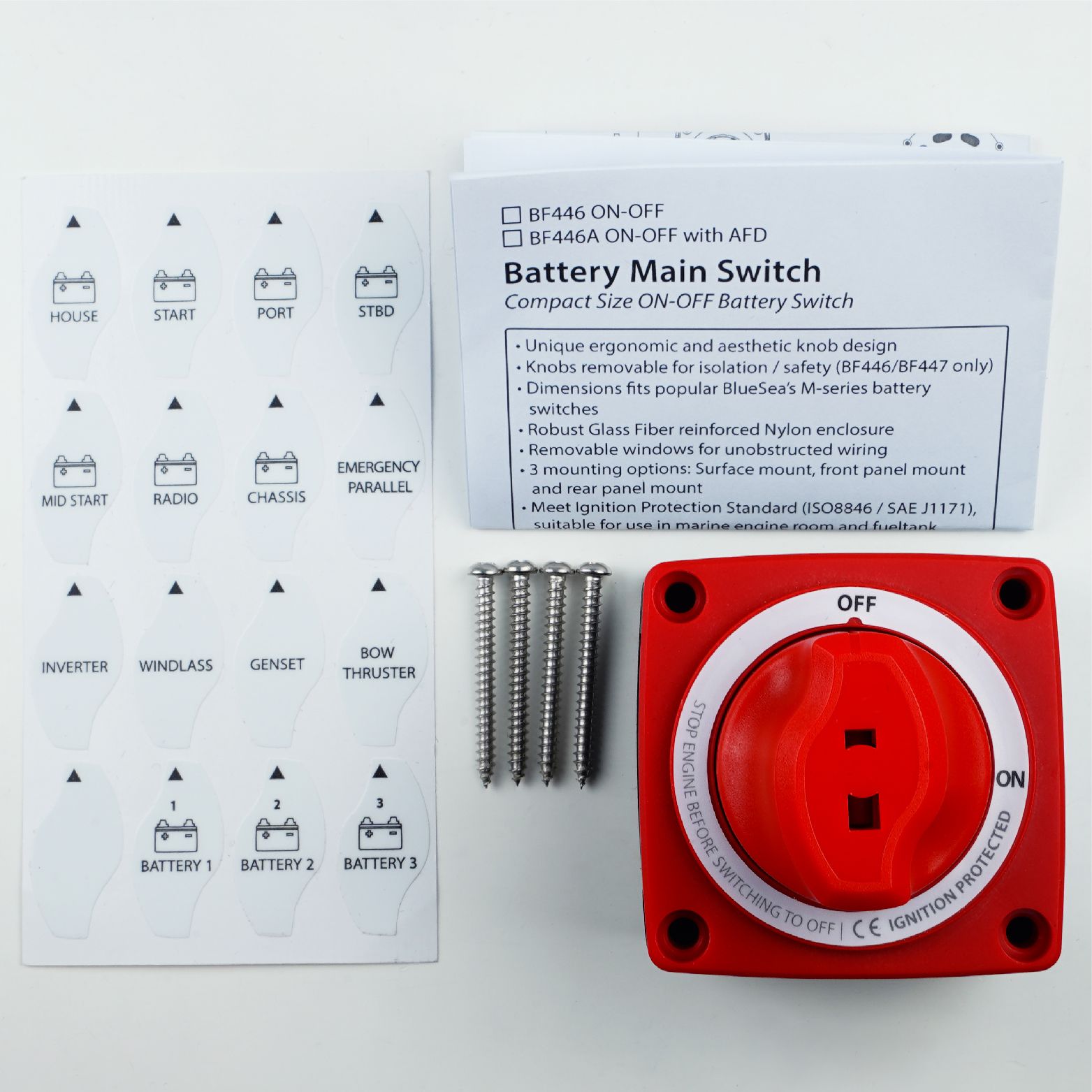 Battery Main Switch Marine Toggle Switch Panels, Fuses, Circuit