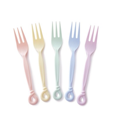 14cm Dessert Fork With Twist Shaped - 1040 pieces 14cm stylish plastic fork from the factory at wholesale.