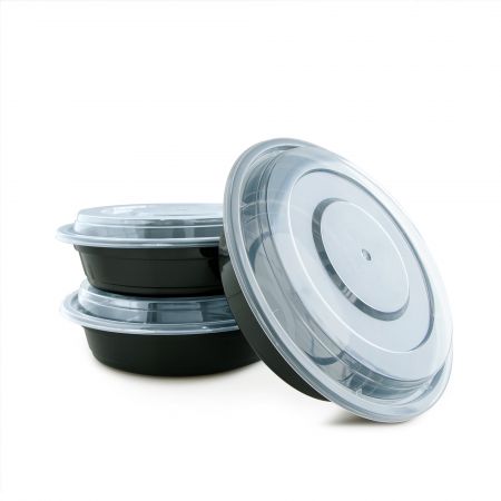 24oz Round Food Container 720ml Supply, Round Plastic Food Containers With Lids