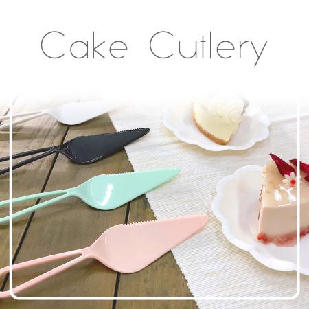 Plastic Cake Cutlery - The plastic cake cutlery with stylish design