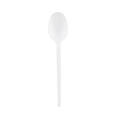 Cuillère en plastique blanc jetable - Cuillère en plastique blanc jetable, Fabricant de fourchettes et cuillères compostables Made in Taiwan