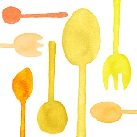 Bright Yellow Cutlery - Tair Chu Bright Yellow Cutlery