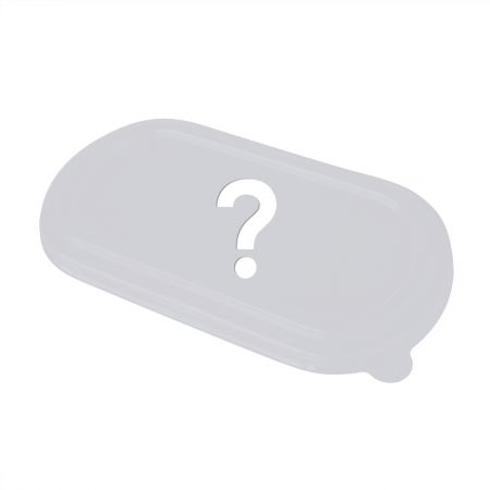 Kotak makan tengah hari Oval Bagasse Compartments and Plastic Clear Tid (800ml) - Kotak makanan tebu 2 petak dan penutup plastik lutsinar