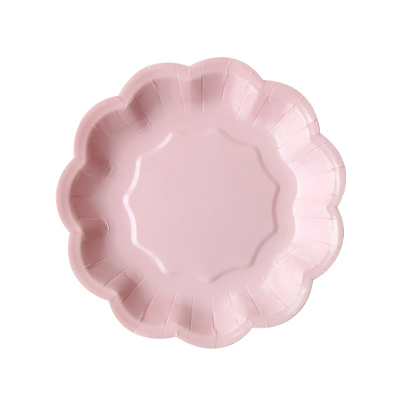 Pink Cake Plate With Flower Shape