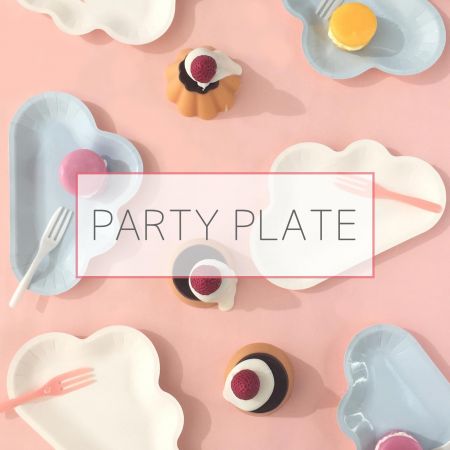 Party Cake Plate Set/Paper Plale - Cake plate set for party
