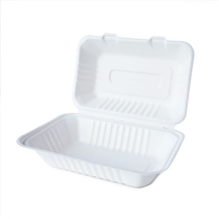 กล่องใส่อาหารแบบฝาพับ (960ml) - 960ml ภาชนะใส่อาหารกระดาษแบบฝาพับ