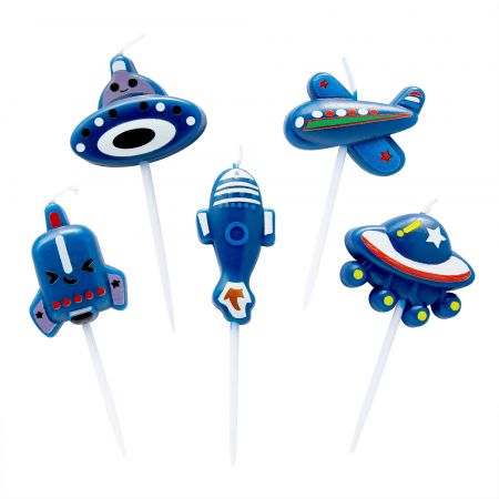 Blue AirPlane Candle - Let's use TAIR CHU blue airPlane candle in kid's birthday party!