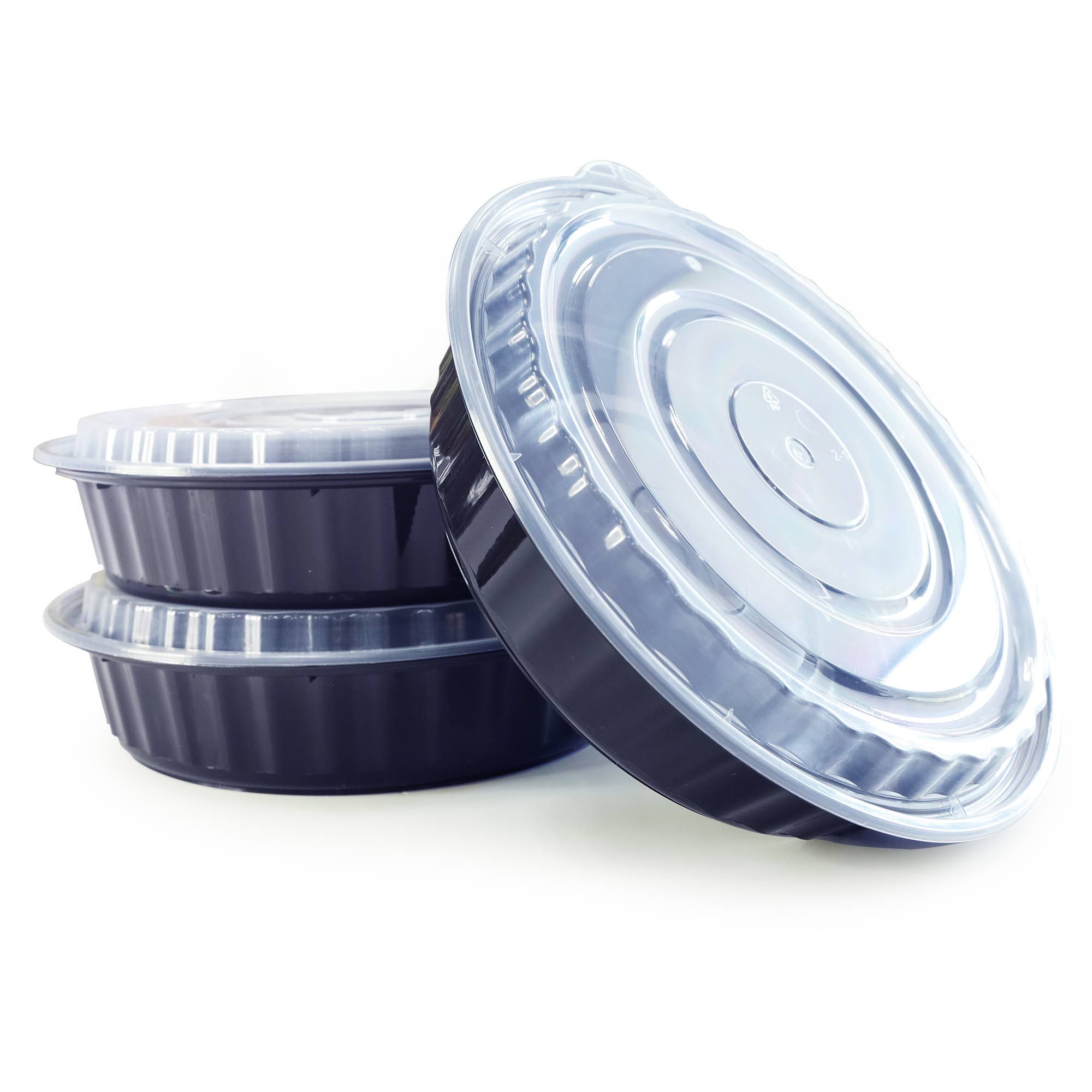 48オンスラウンドランチボックス 1440ml 台湾の高品質プラスチック使い捨て食器そしてカスタマイズプラスチック製品メーカー 苔曙企業股份有限公司