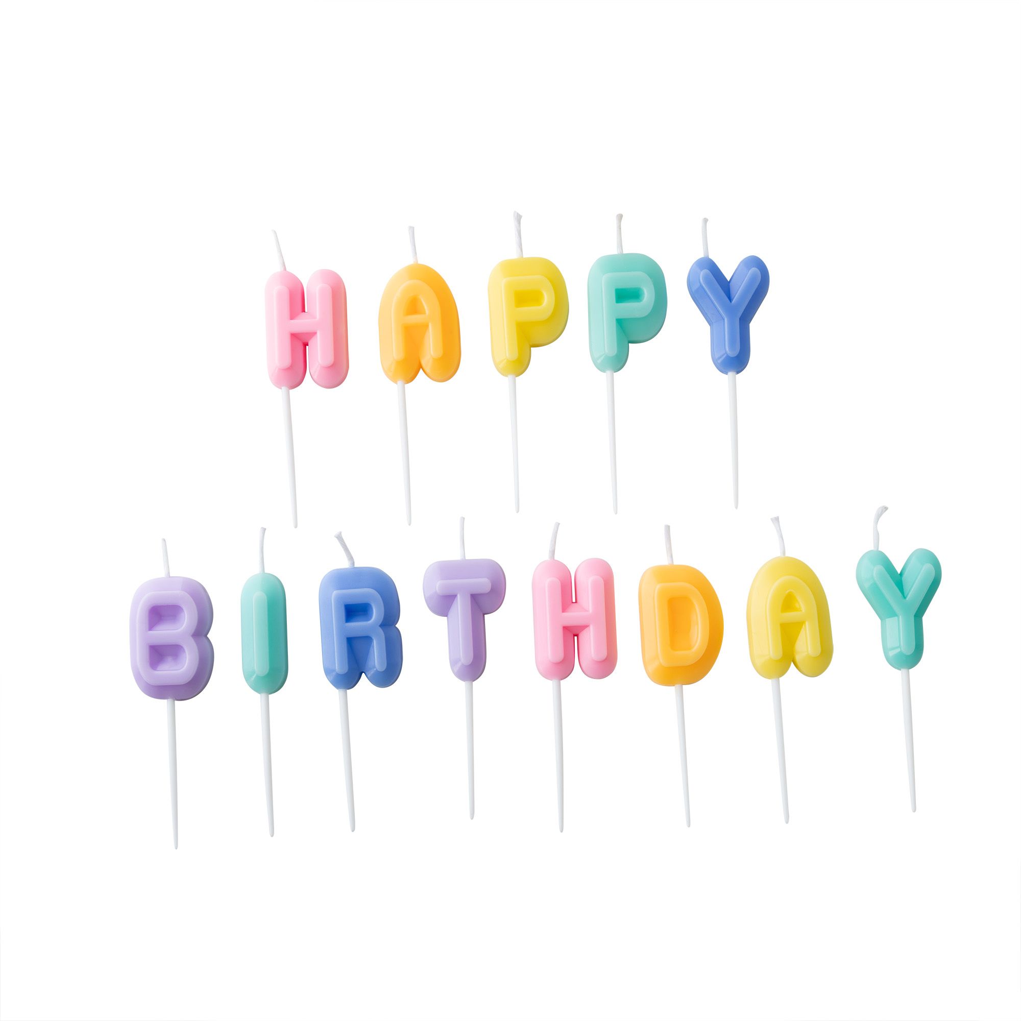 Happy Birthday Letter Candle Cubic Type Happy Birthday Candle Made