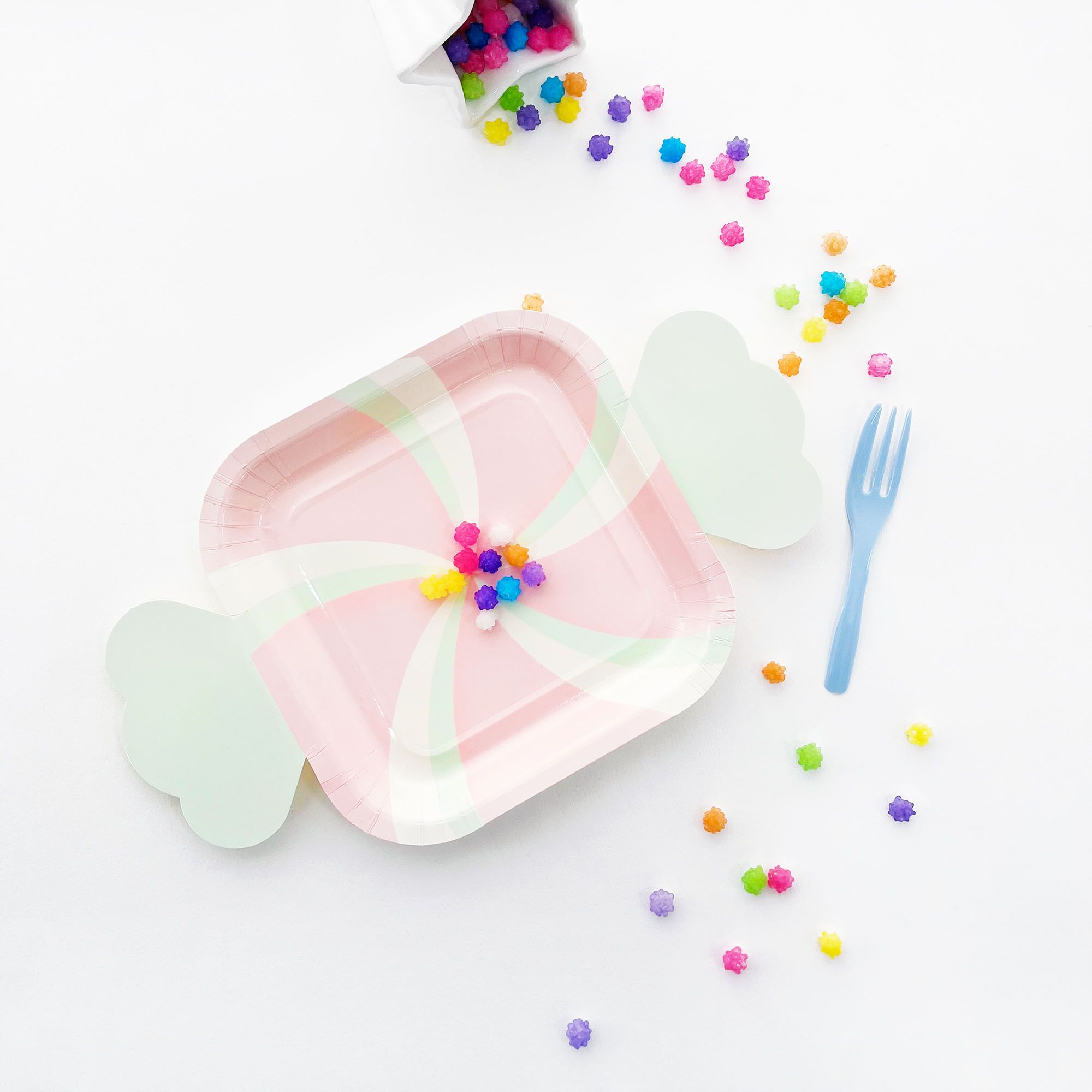 CandyShaped Dessert Paper Plate Supply. ISO & HACCP InHouse